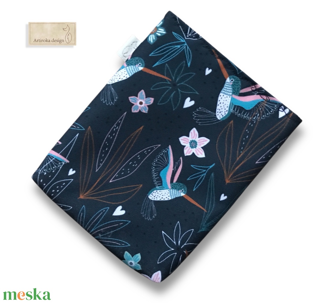 Kolibri madarak tánca az éjszakai holdfényben mintás ebook olvasó tok - Artiroka design - táska & tok - ebook & tablet tok - Meska.hu