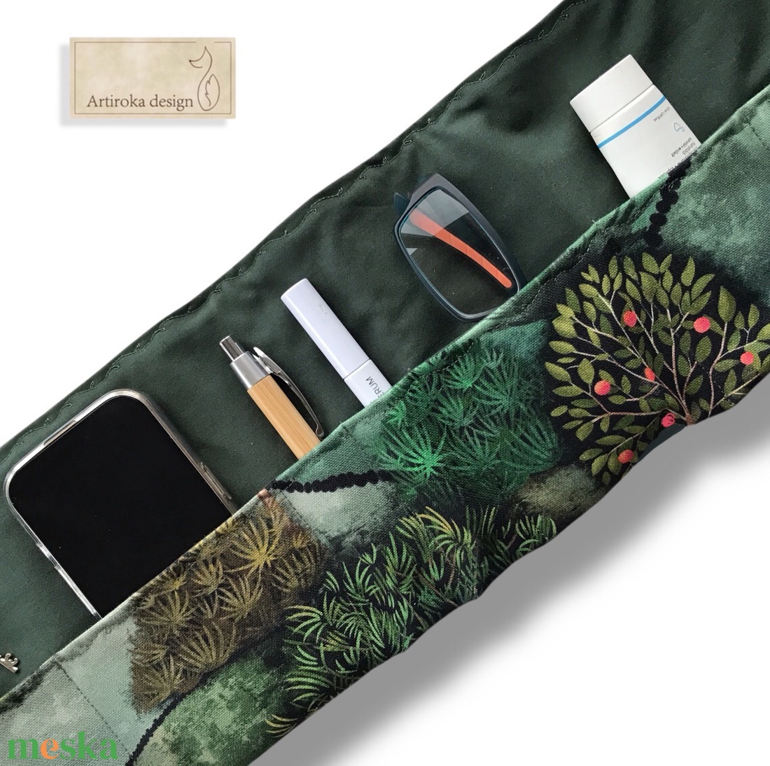 Titkos kert mintás, prémium táskarendező, táska rendszerező  -  Artiroka design  - táska & tok - kézitáska & válltáska - belső rendező - Meska.hu