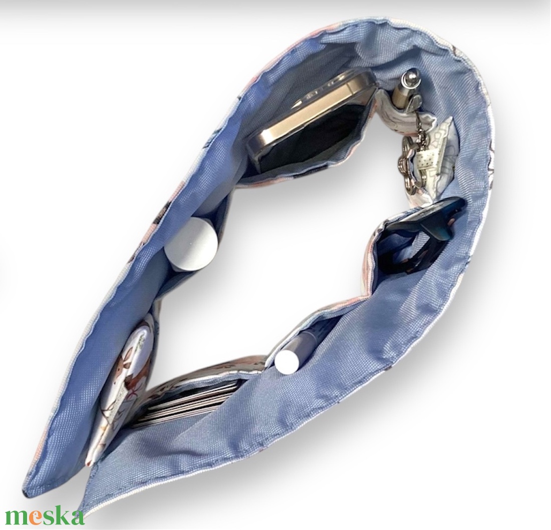 Táskarendező madarak, virágok mintás textilből  -  táska rendszerező  -  Artiroka design  - táska & tok - kézitáska & válltáska - belső rendező - Meska.hu