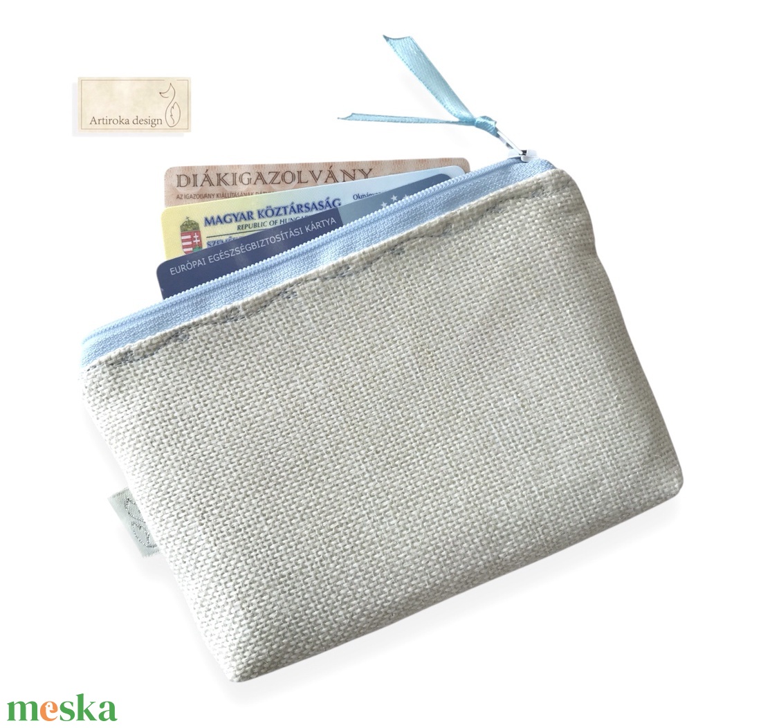 Hímzett bicikli mintás egyedi irattartó pénztárca - Artiroka design  - táska & tok - pénztárca & más tok - kártyatartó & irattartó - Meska.hu