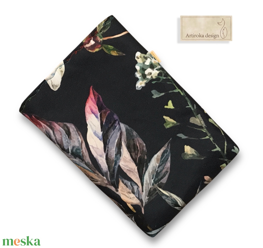 Pünkösdirózsa mintás KÖNYVTOK választható zárral - Artiroka design - könyv & zene - könyvtok - Meska.hu