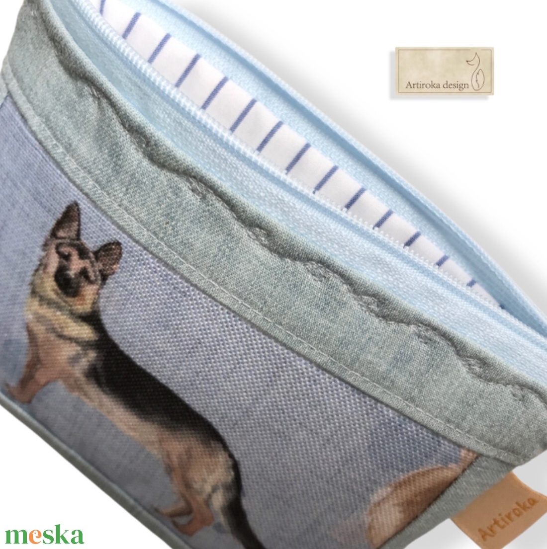 Németjuhász kutya mintás irattartó pénztárca  - Artiroka design - táska & tok - pénztárca & más tok - pénztárca - férfi pénztárca - Meska.hu