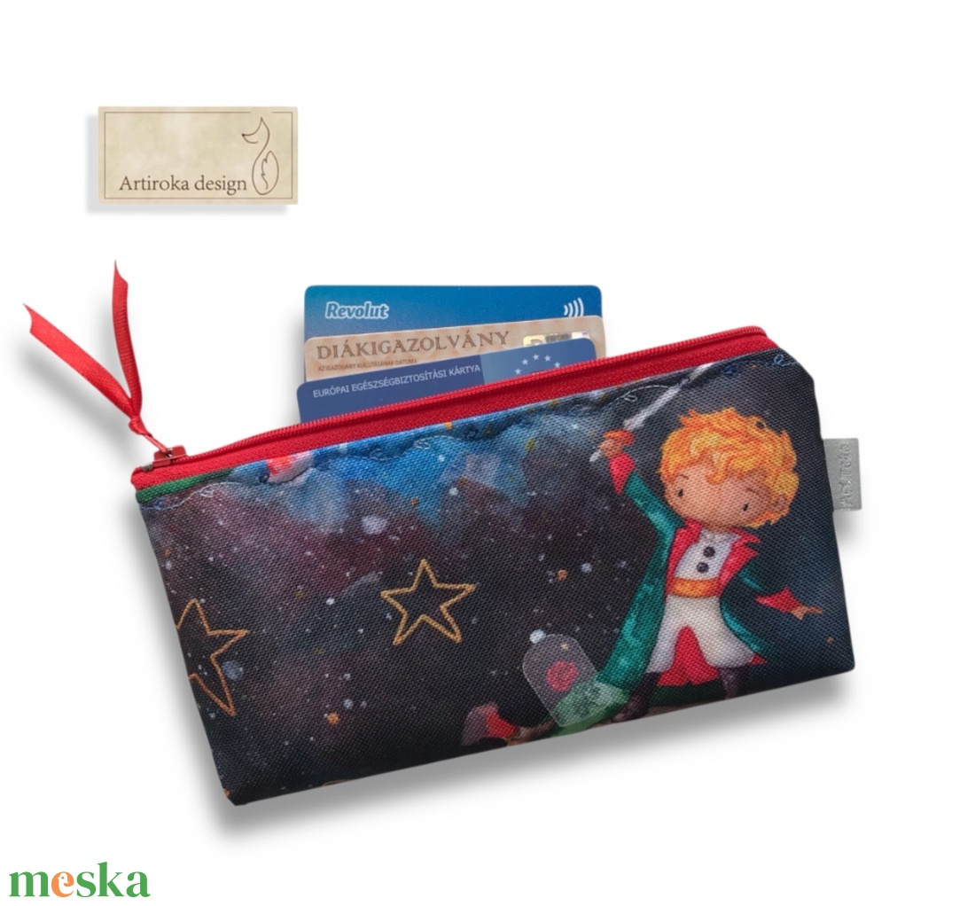 Kis herceg mintás vízálló  tolltartó neszesszer vagy szemüvegtok   - Artiroka design - táska & tok - pénztárca & más tok - pénztárca - női pénztárca - Meska.hu