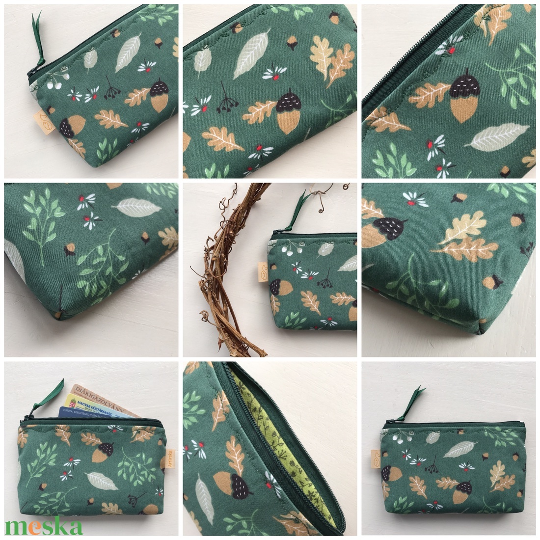 Őszi szonáta mintás irattartó, pénztárca, neszesszer - Artirokadesign - táska & tok - pénztárca & más tok - pénztárca - női pénztárca - Meska.hu