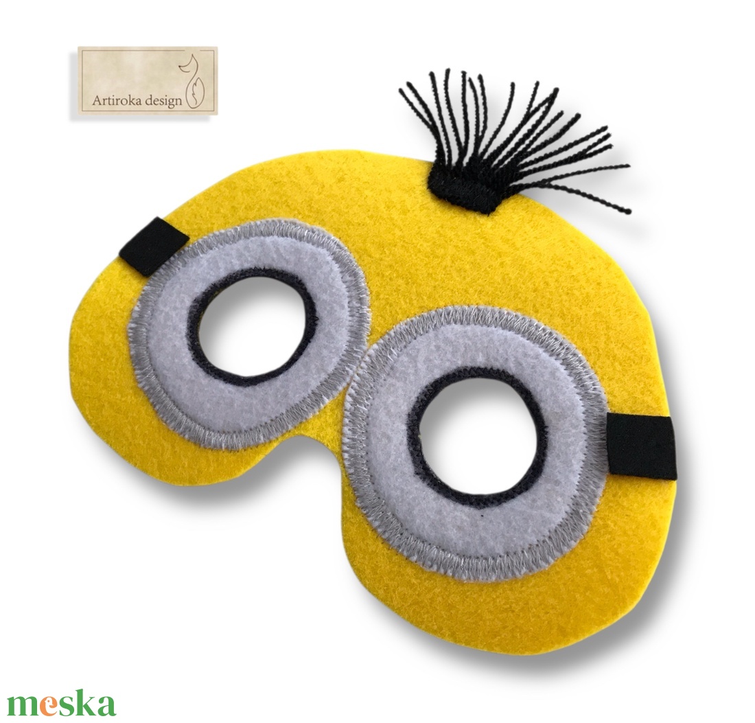 Minyon filc álarc, maszk  - Artiroka design - ruha & divat - jelmez & álarc - jelmez - Meska.hu