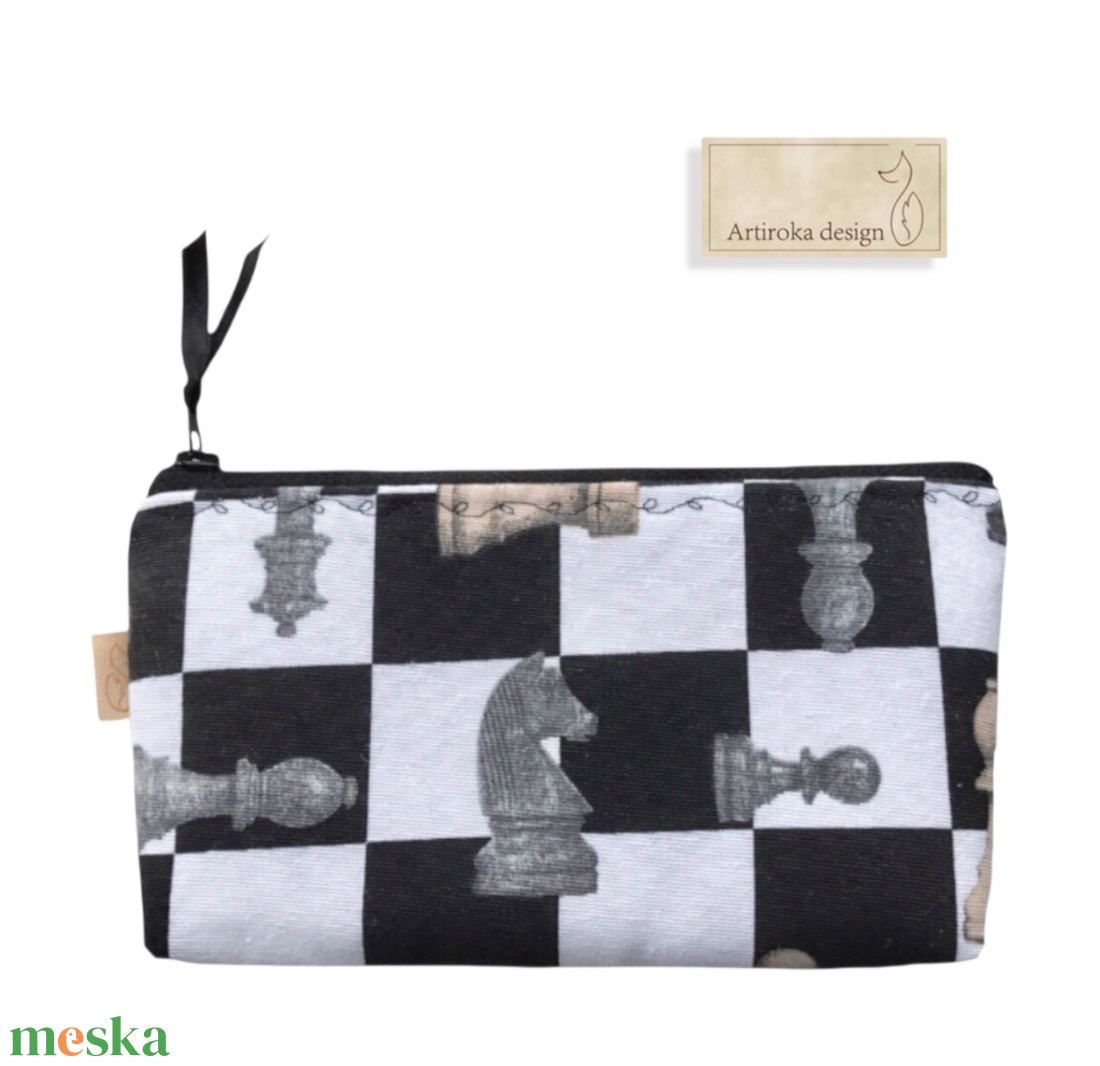 Sakk - matt tolltartó neszesszer, szemüvegtok vagy mobiltok  - Artiroka design  - táska & tok - neszesszer - Meska.hu