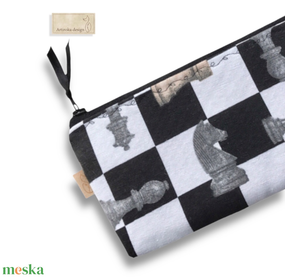 Sakk - matt tolltartó neszesszer, szemüvegtok vagy mobiltok  - Artiroka design  - táska & tok - neszesszer - Meska.hu