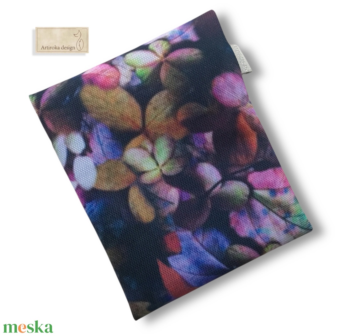 Vízálló egészségügyi betét tartó, őszi hortenzia mintával - Artiroka design - táska & tok - neszesszer - Meska.hu