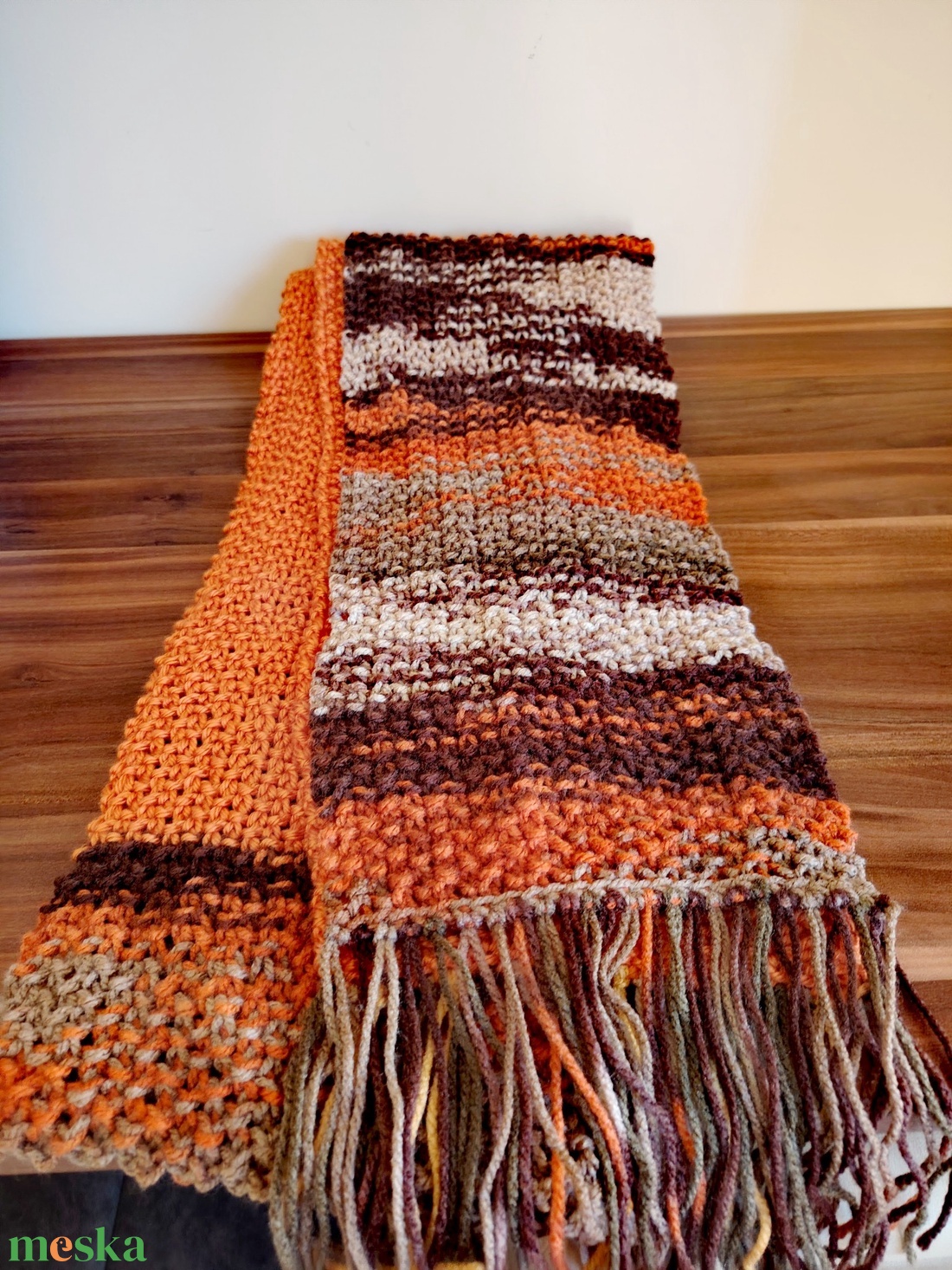 Őszi betakarítás sál (56) - ruha & divat - sál, sapka, kendő - sál - Meska.hu