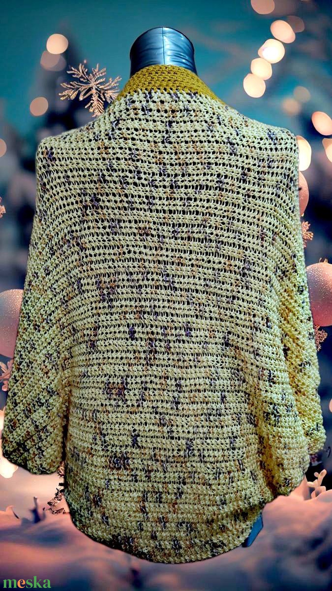 Berni féle veddfelke sárga (77) - ruha & divat - sál, sapka, kendő - vállkendő - Meska.hu