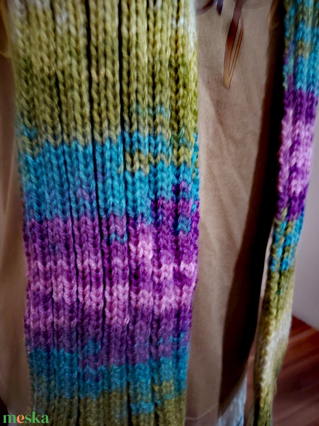 Színkavalkád sál (75) - ruha & divat - sál, sapka, kendő - sál - Meska.hu