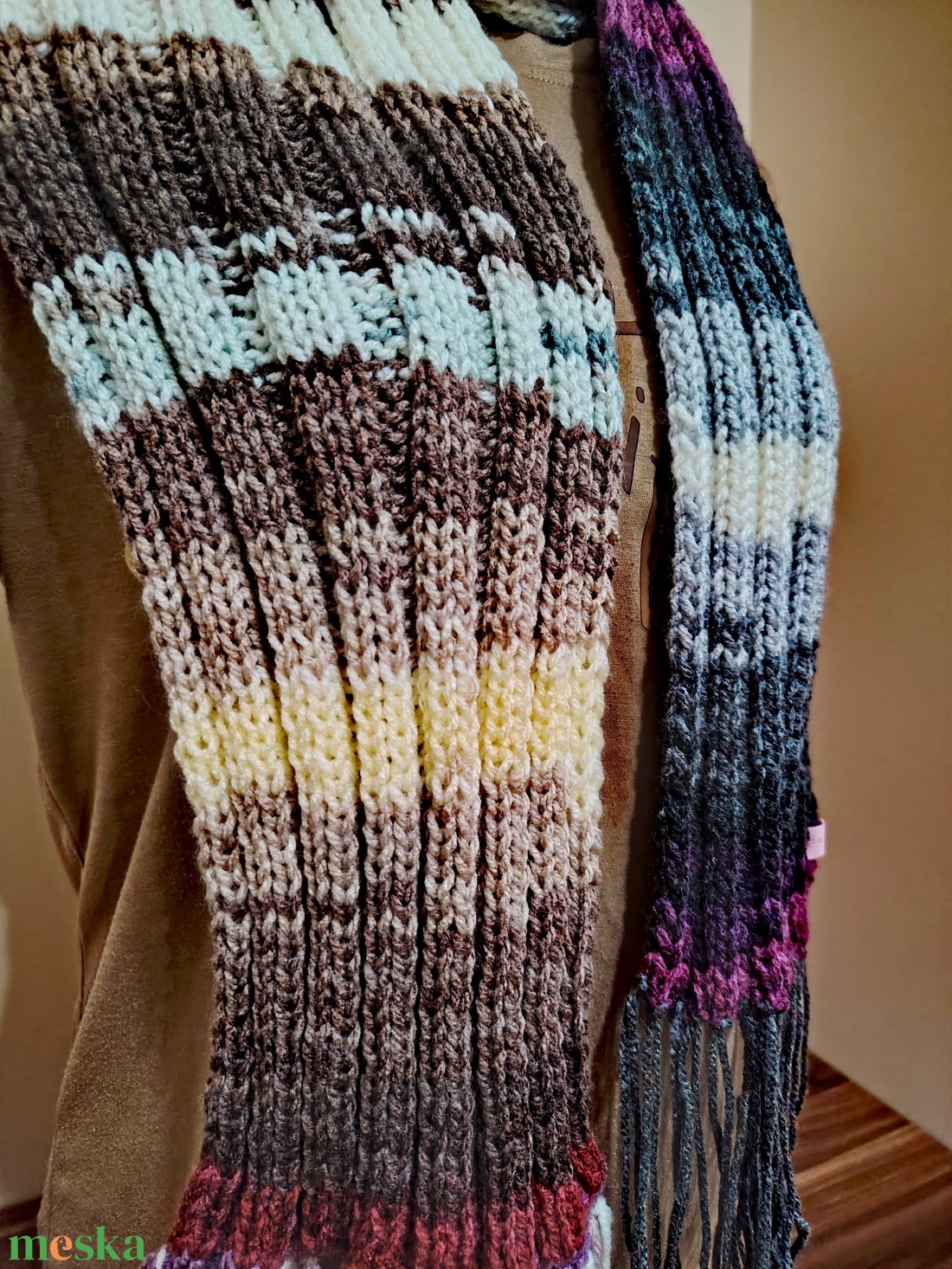 Kettős harmónia sál (73) - ruha & divat - sál, sapka, kendő - sál - Meska.hu