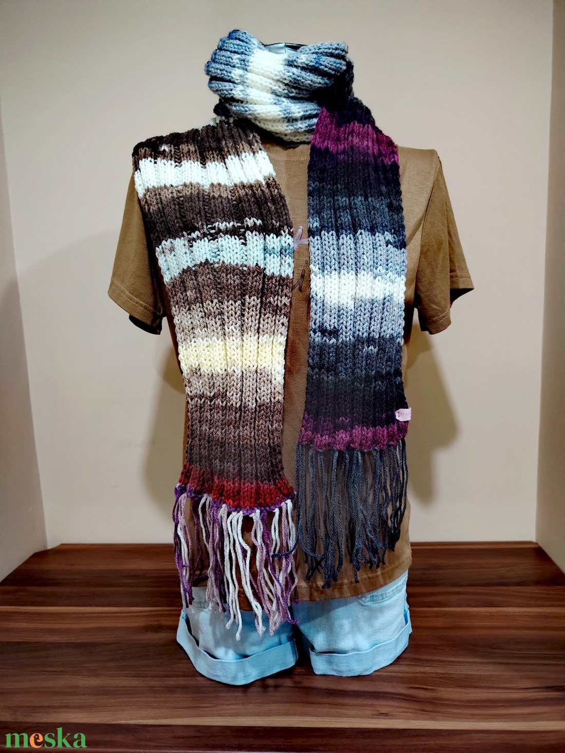 Kettős harmónia sál (73) - ruha & divat - sál, sapka, kendő - sál - Meska.hu