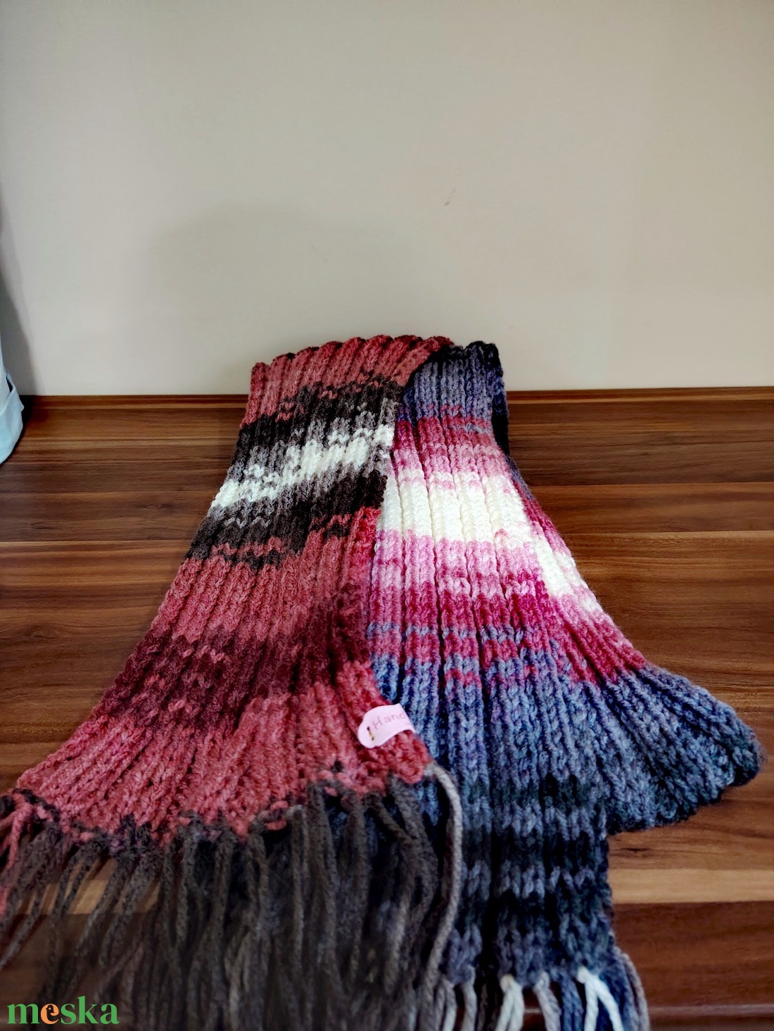 Mályva köd sál (70) - ruha & divat - sál, sapka, kendő - sál - Meska.hu