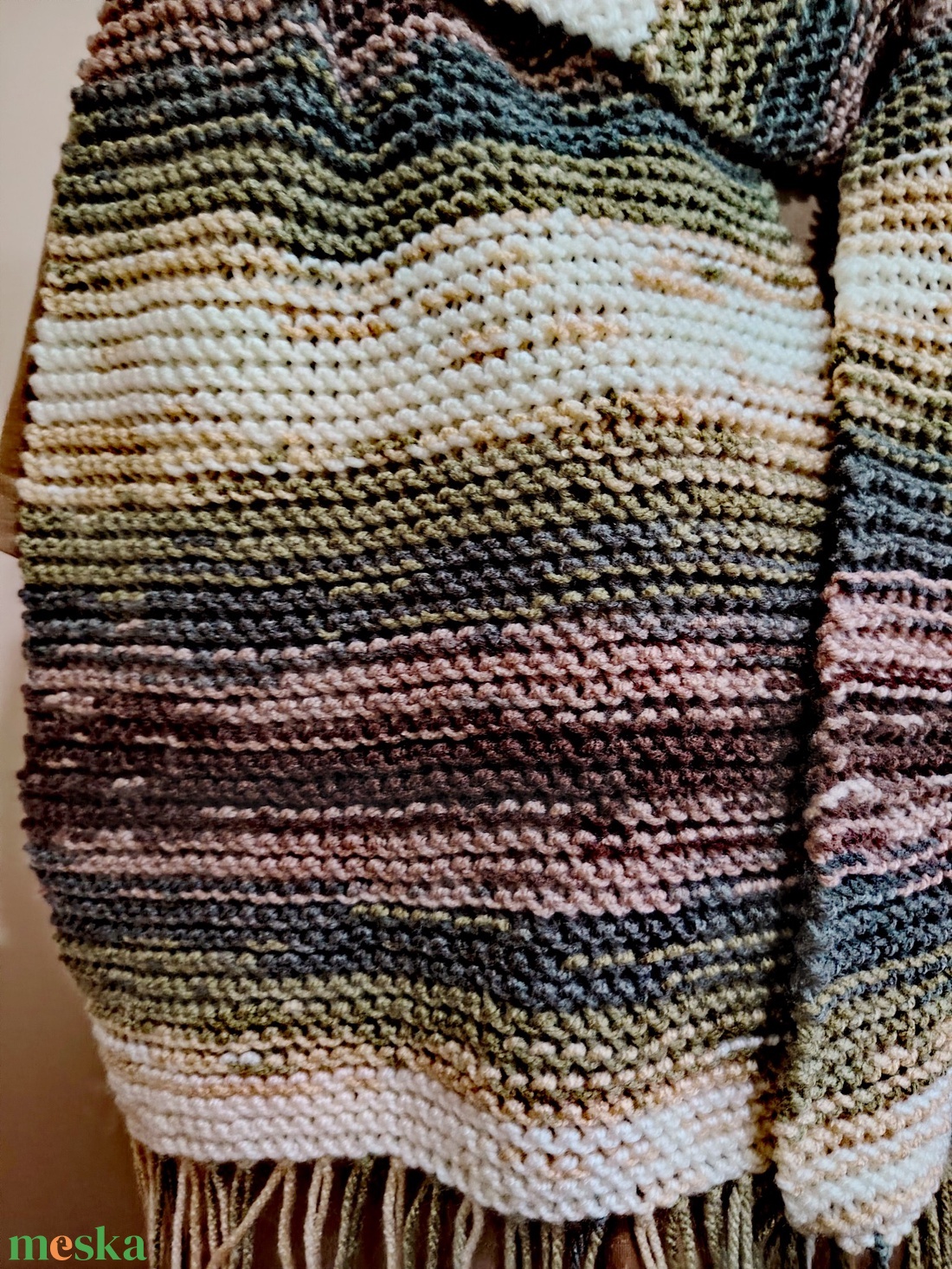 Erdei séta sál (68) - ruha & divat - sál, sapka, kendő - sál - Meska.hu