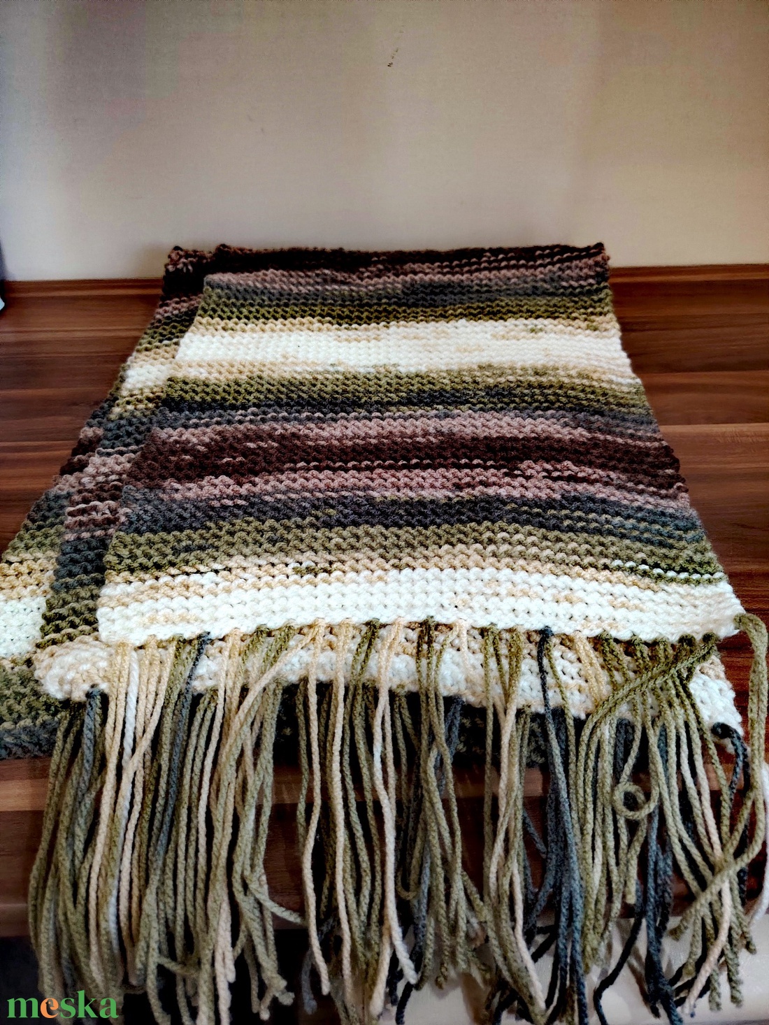 Erdei séta sál (68) - ruha & divat - sál, sapka, kendő - sál - Meska.hu