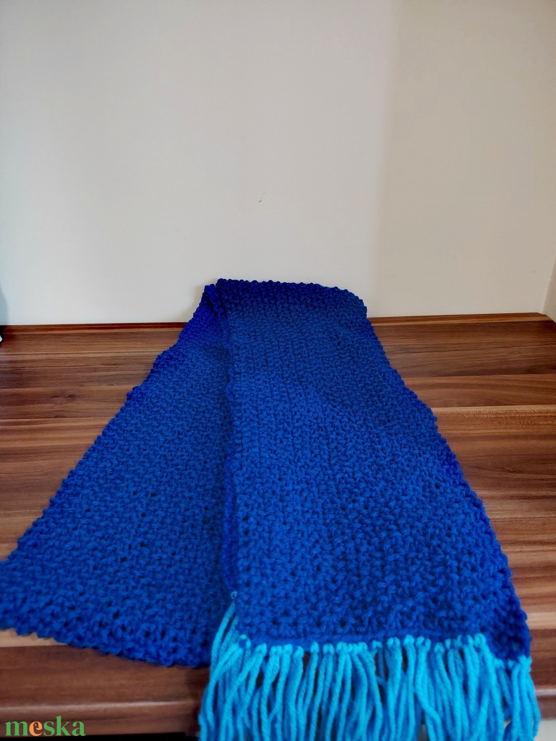 Kék sellő sál (67) - ruha & divat - sál, sapka, kendő - sál - Meska.hu