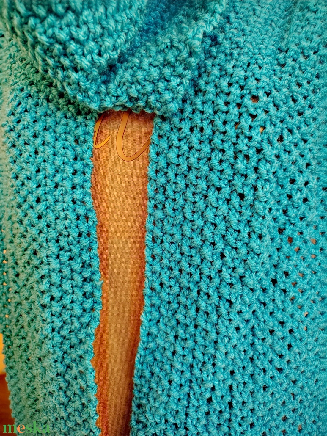 Kék lagúna sál (65) - ruha & divat - sál, sapka, kendő - sál - Meska.hu