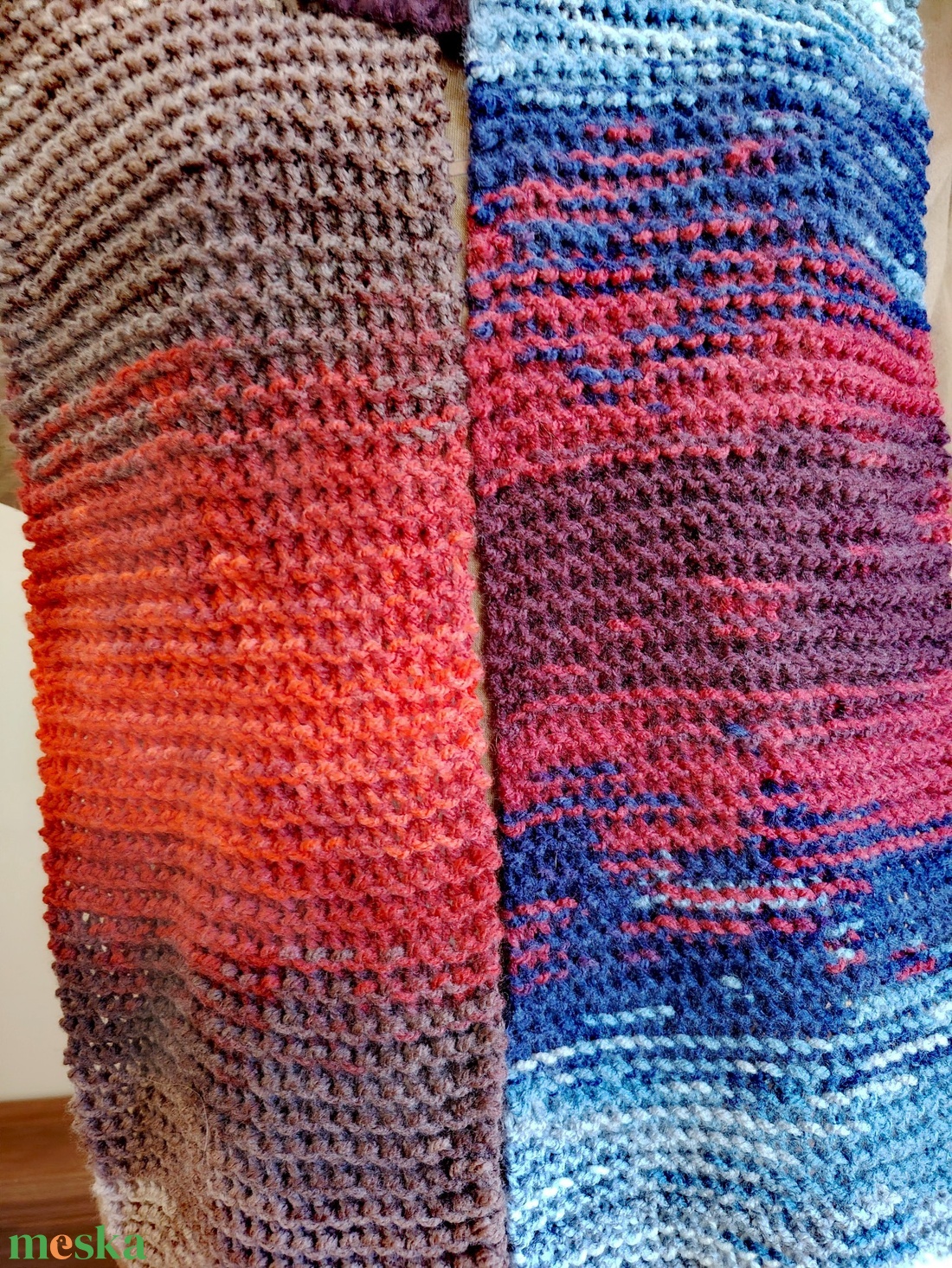 Őszi alkony sál (59) - ruha & divat - sál, sapka, kendő - sál - Meska.hu