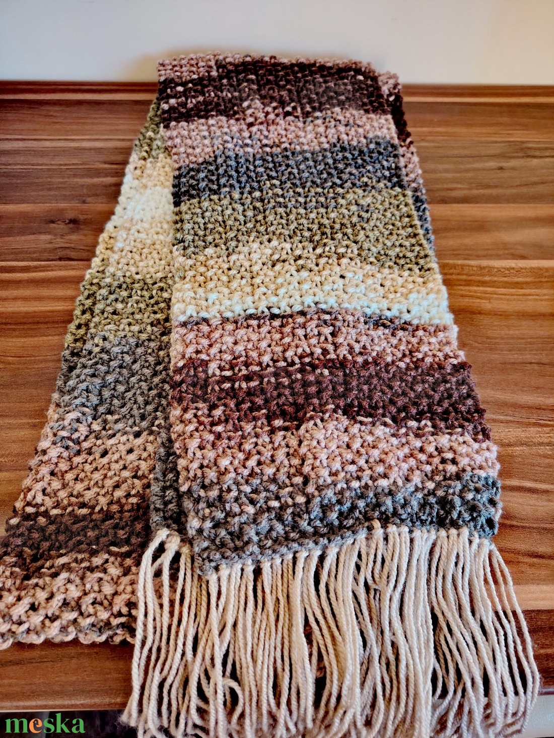 Őszi paletta sál (51) - ruha & divat - sál, sapka, kendő - sál - Meska.hu