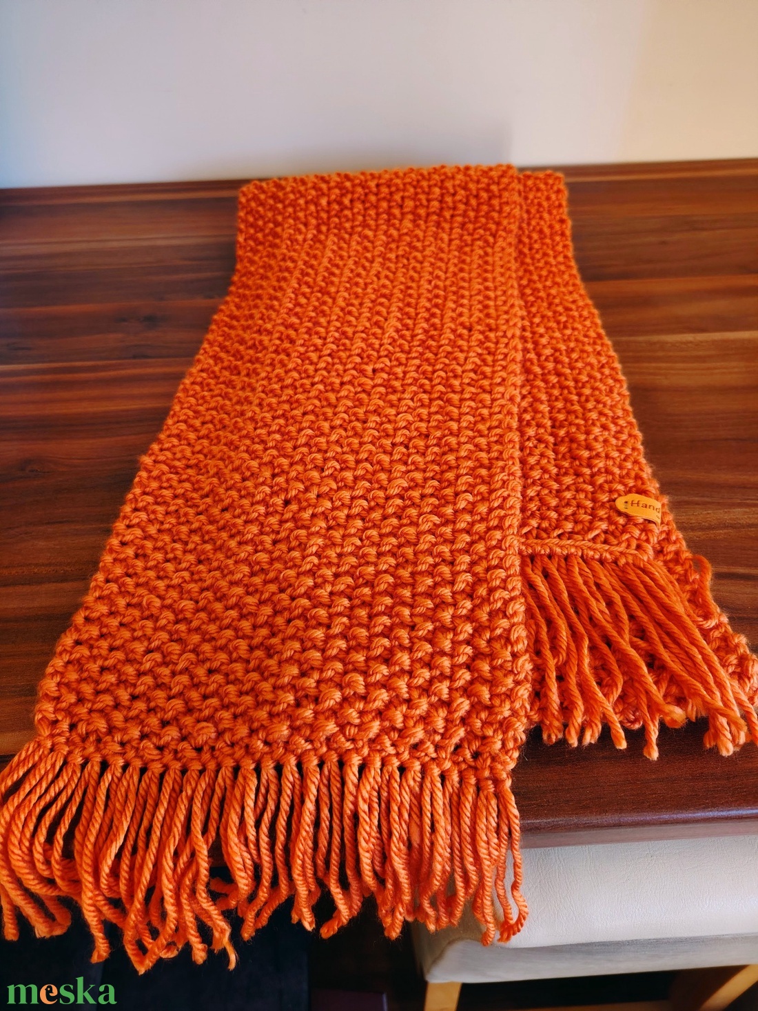 Fűszeres narancs sál (50) - ruha & divat - sál, sapka, kendő - sál - Meska.hu
