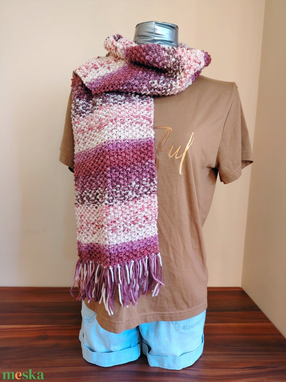 Bogyós gyümi sál (43) - ruha & divat - sál, sapka, kendő - sál - Meska.hu