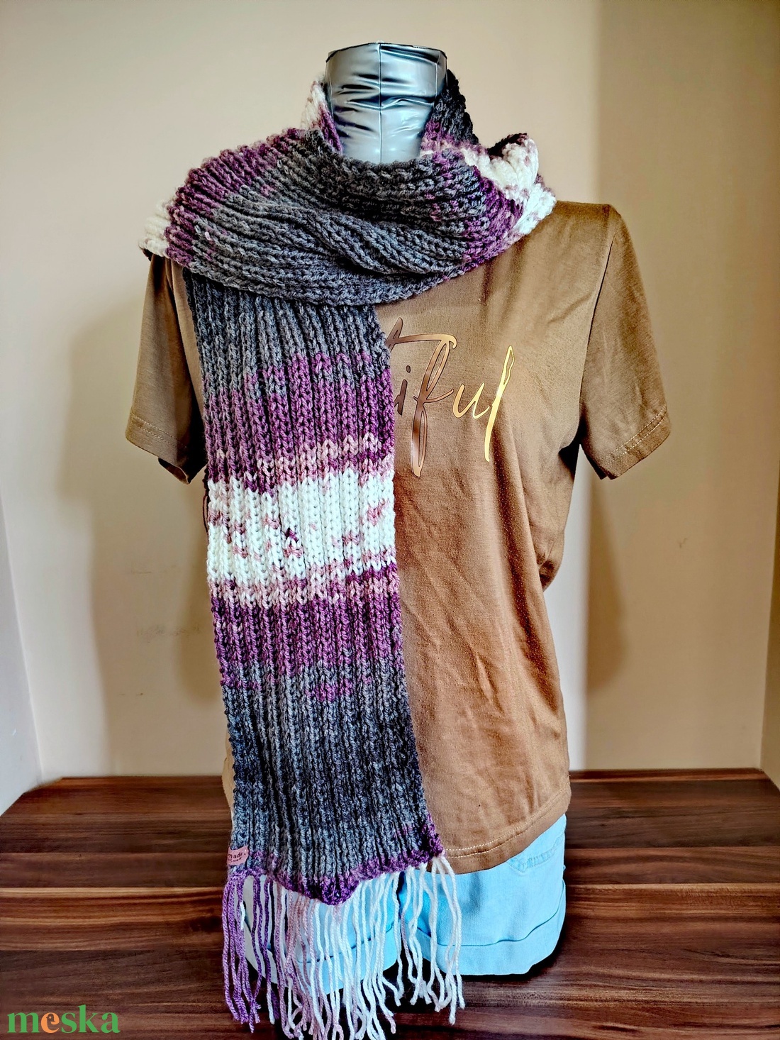 Összhang sál (5) - ruha & divat - sál, sapka, kendő - sál - Meska.hu