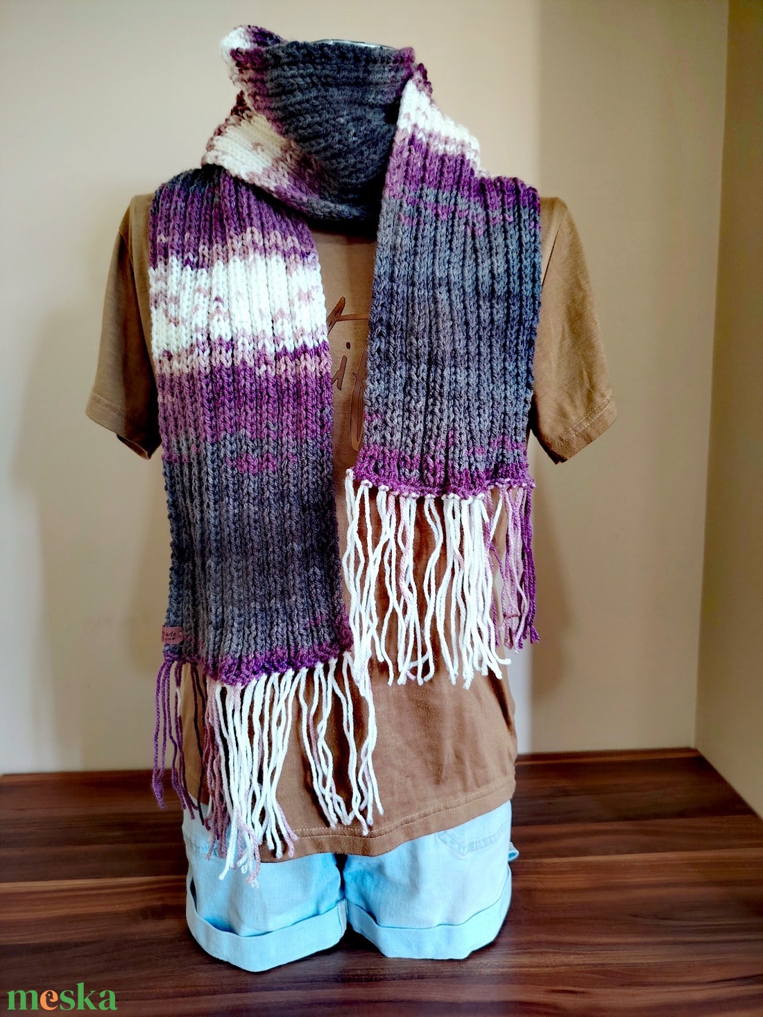 Összhang sál (5) - ruha & divat - sál, sapka, kendő - sál - Meska.hu