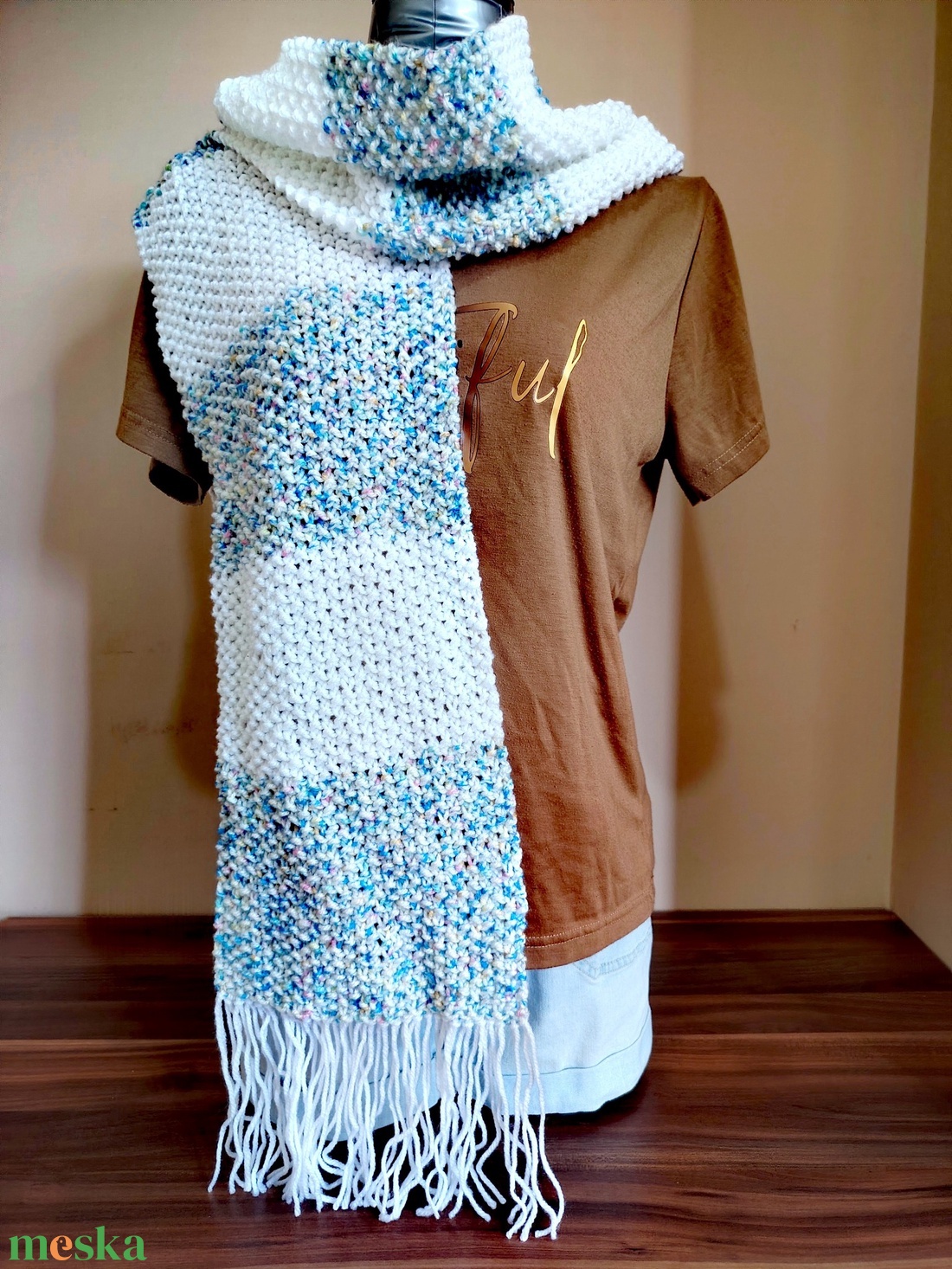 Színátmenet sál (7) - ruha & divat - sál, sapka, kendő - sál - Meska.hu