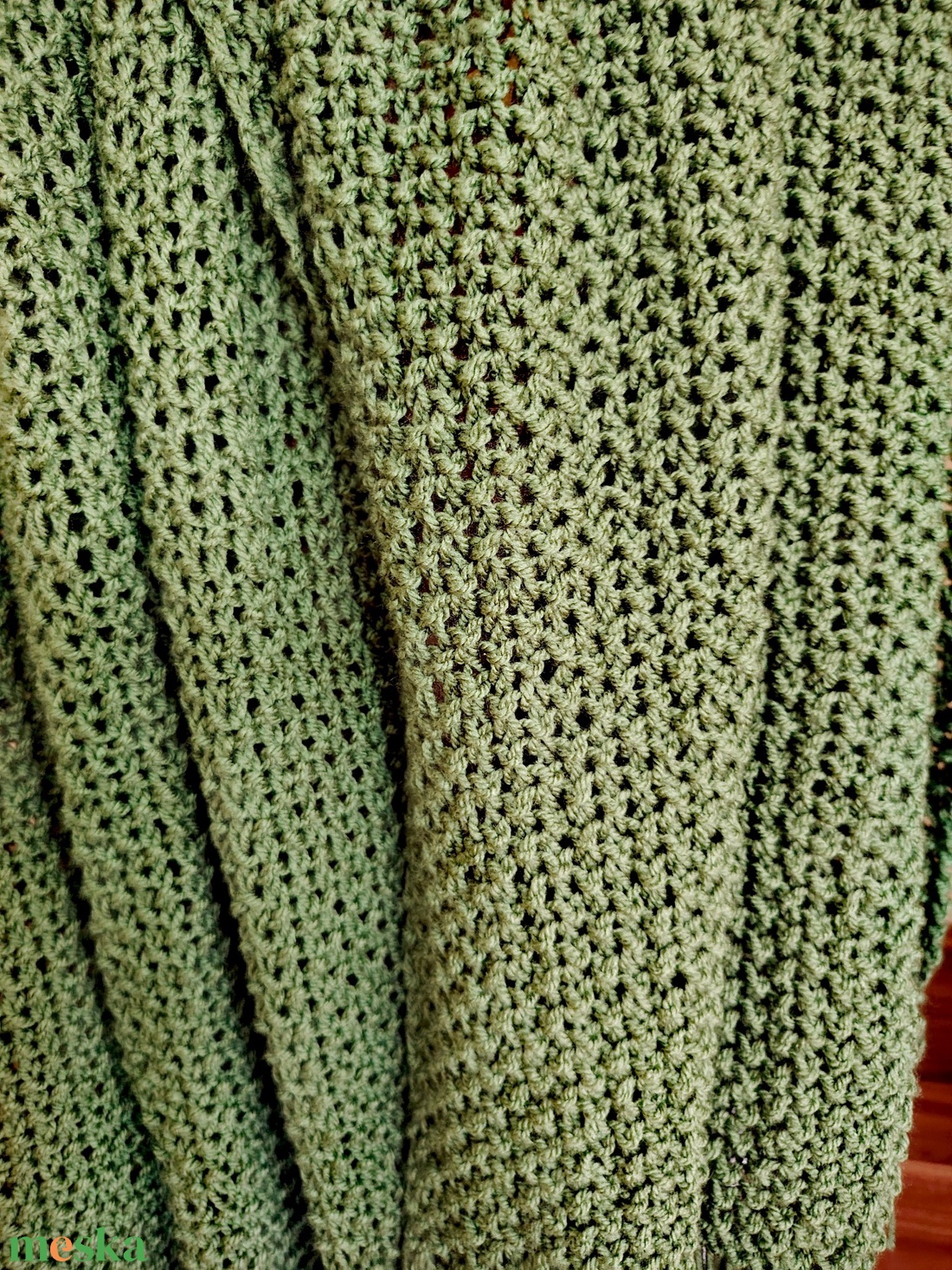 Zöld-barna stóla (13) - ruha & divat - sál, sapka, kendő - sál - Meska.hu