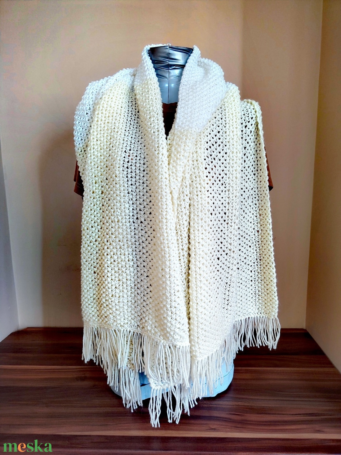 Vanília-citrom stóla (17) - ruha & divat - sál, sapka, kendő - sál - Meska.hu