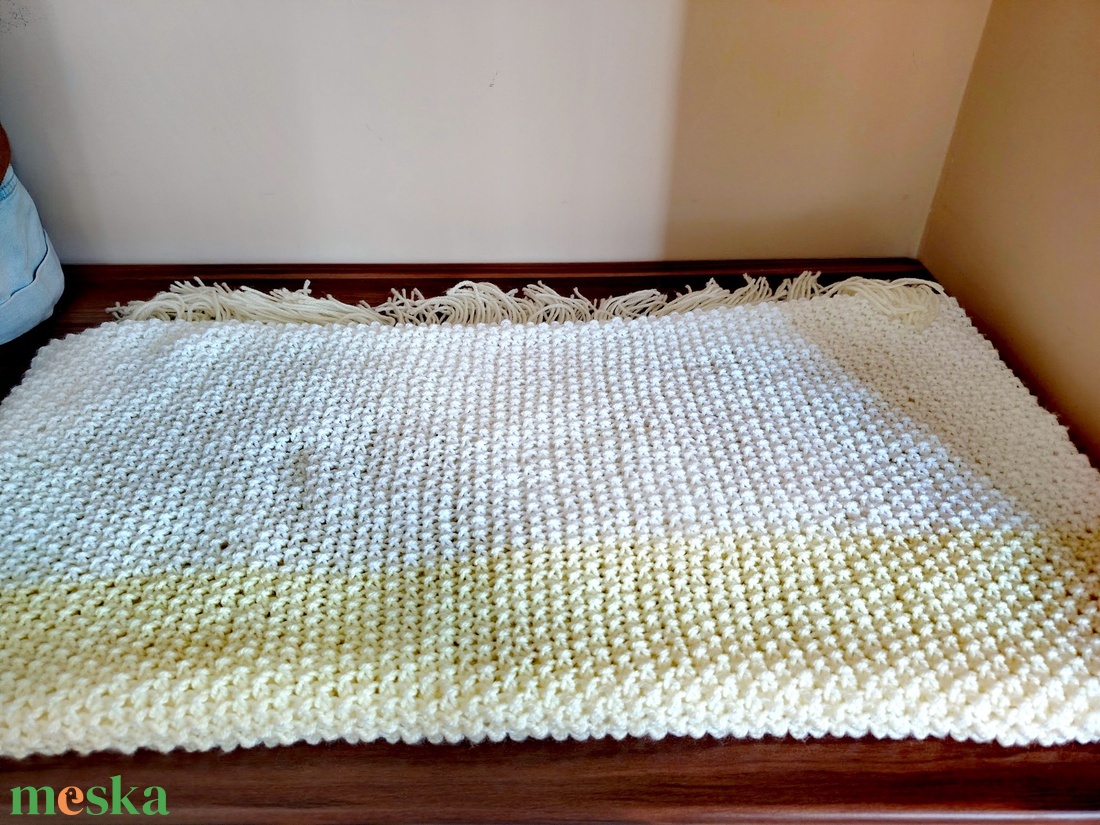 Vanília-citrom stóla (17) - ruha & divat - sál, sapka, kendő - sál - Meska.hu