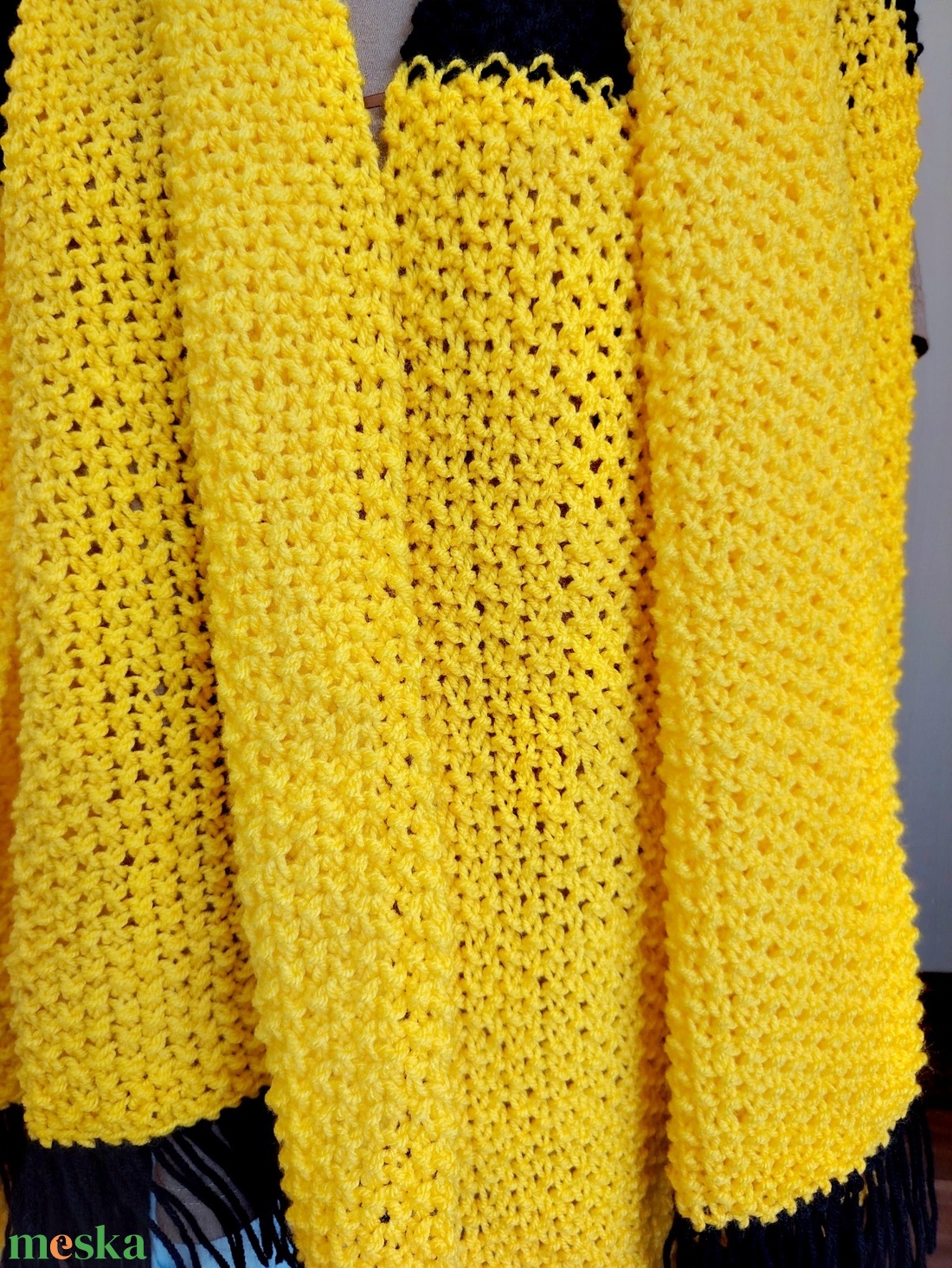 Méhész stóla (19) - ruha & divat - sál, sapka, kendő - sál - Meska.hu