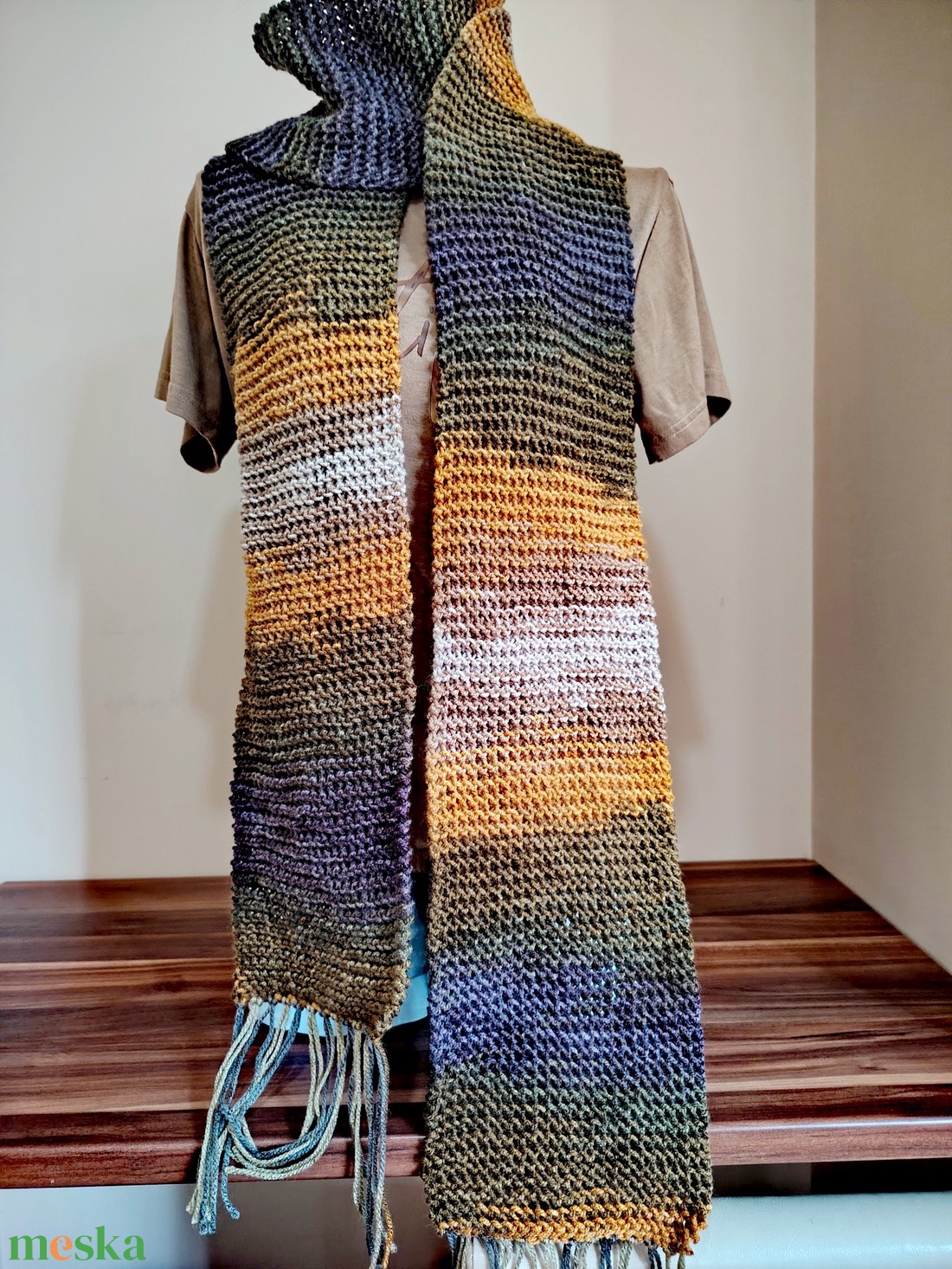 Tarka-barka sál (23) - ruha & divat - sál, sapka, kendő - sál - Meska.hu