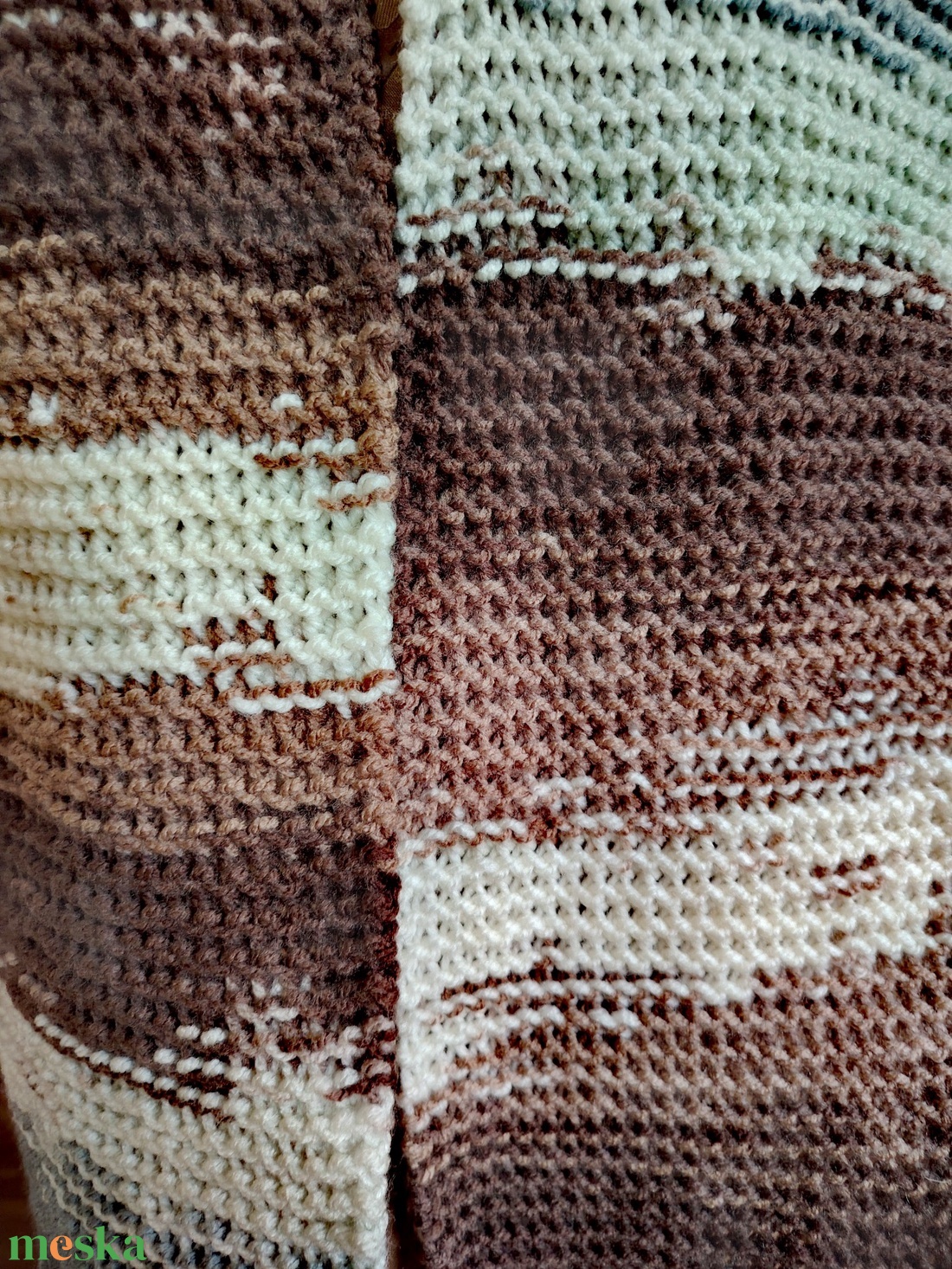 A föld színei sál (25) - ruha & divat - sál, sapka, kendő - sál - Meska.hu