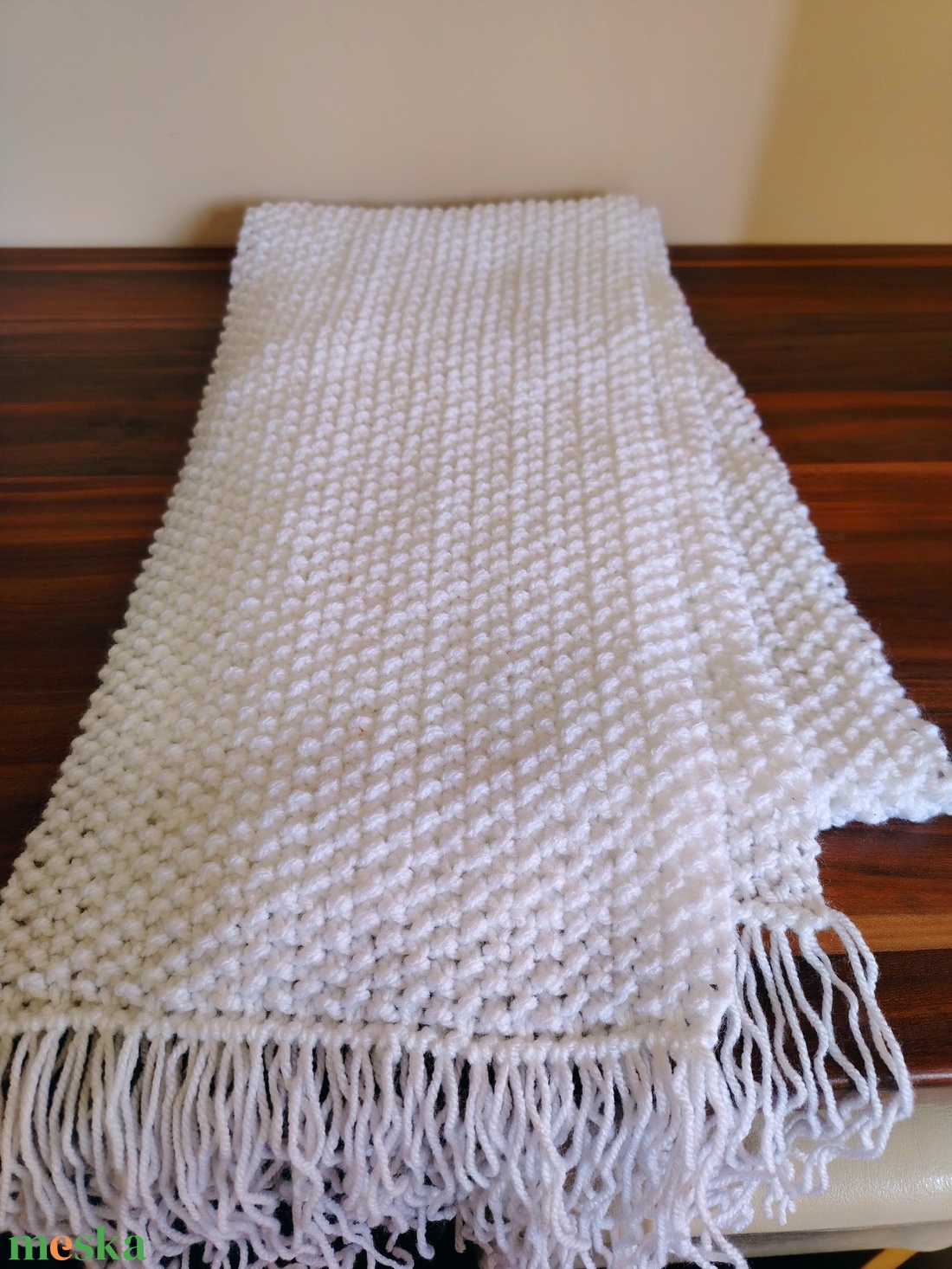 Hófehérke sál (28) - ruha & divat - sál, sapka, kendő - sál - Meska.hu