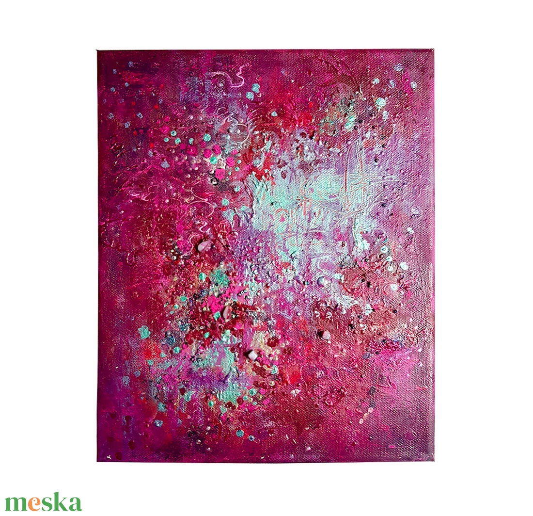 VIRÁGMEZŐ - 25x30cm - Absztrakt festmény - művészet - festmény - festmény vegyes technika - Meska.hu VIRÁGMEZŐ - 25x30cm - Absztrakt festmény - művészet - festmény - festmény vegyes technika - Meska.hu