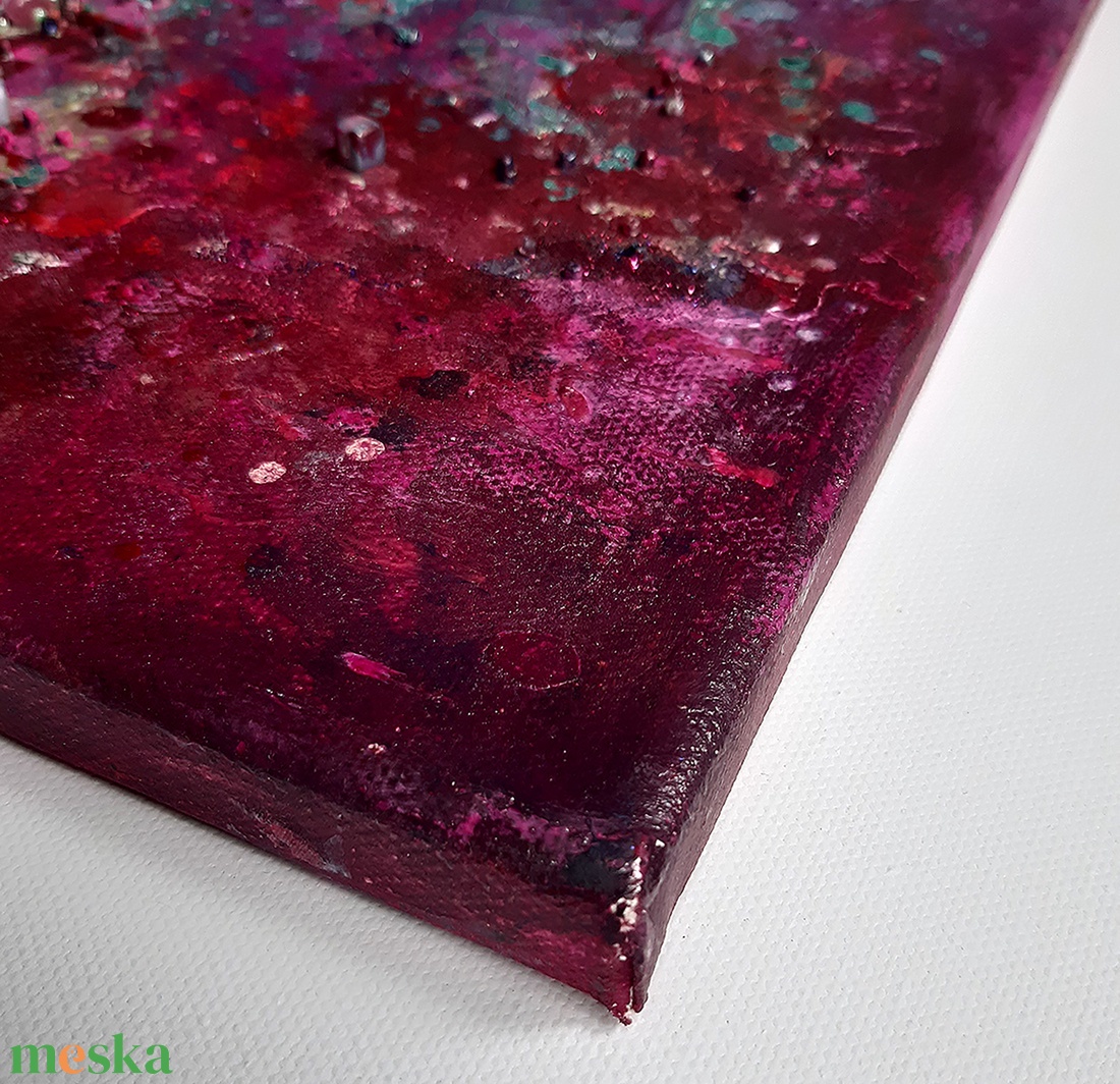 VIRÁGMEZŐ - 25x30cm - Absztrakt festmény - művészet - festmény - festmény vegyes technika - Meska.hu VIRÁGMEZŐ - 25x30cm - Absztrakt festmény - művészet - festmény - festmény vegyes technika - Meska.hu