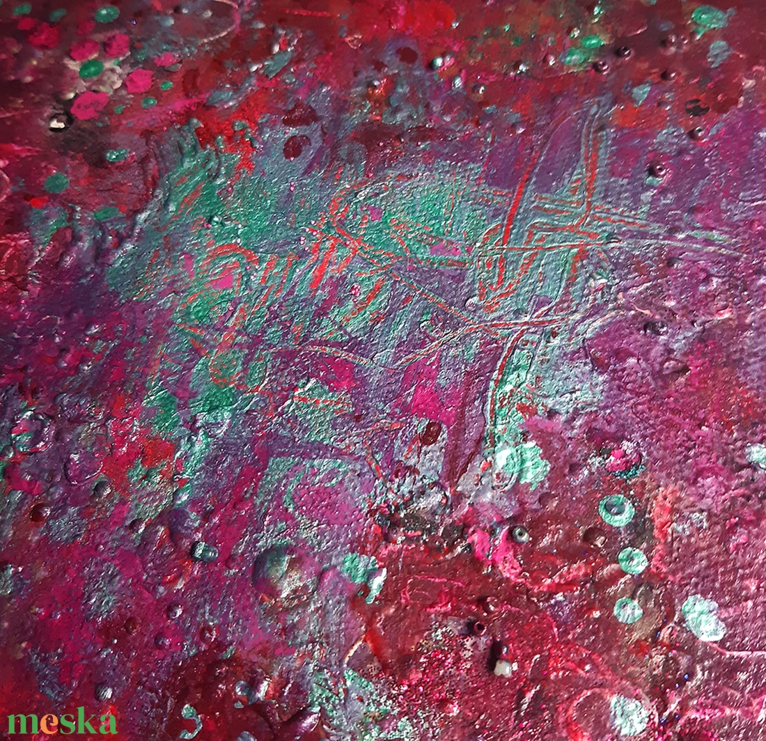 VIRÁGMEZŐ - 25x30cm - Absztrakt festmény - művészet - festmény - festmény vegyes technika - Meska.hu VIRÁGMEZŐ - 25x30cm - Absztrakt festmény - művészet - festmény - festmény vegyes technika - Meska.hu