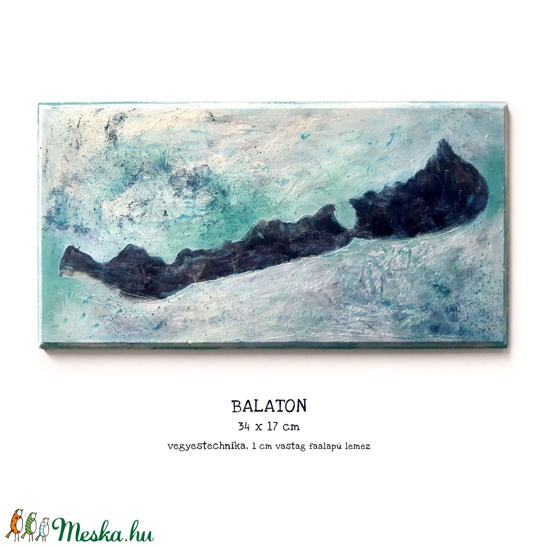 Balaton festmény / 34 x 17 cm / egyedi, művészi - művészet - festmény - festmény vegyes technika - Meska.hu Balaton festmény / 34 x 17 cm / egyedi, művészi - művészet - festmény - festmény vegyes technika - Meska.hu