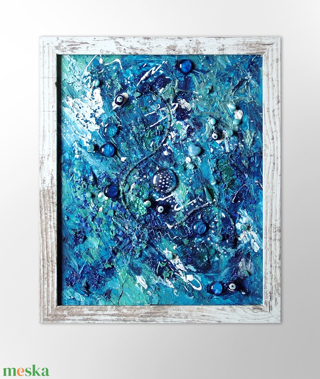 Víz alatt - absztrakt Balaton festmény - 27 x 33 cm - művészet - festmény - festmény vegyes technika - Meska.hu Víz alatt - absztrakt Balaton festmény - 27 x 33 cm - művészet - festmény - festmény vegyes technika - Meska.hu