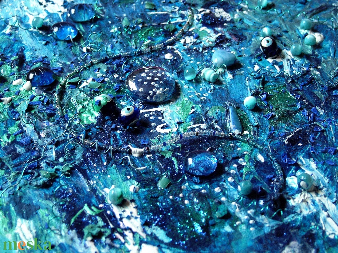 Víz alatt - absztrakt Balaton festmény - 27 x 33 cm - művészet - festmény - festmény vegyes technika - Meska.hu Víz alatt - absztrakt Balaton festmény - 27 x 33 cm - művészet - festmény - festmény vegyes technika - Meska.hu