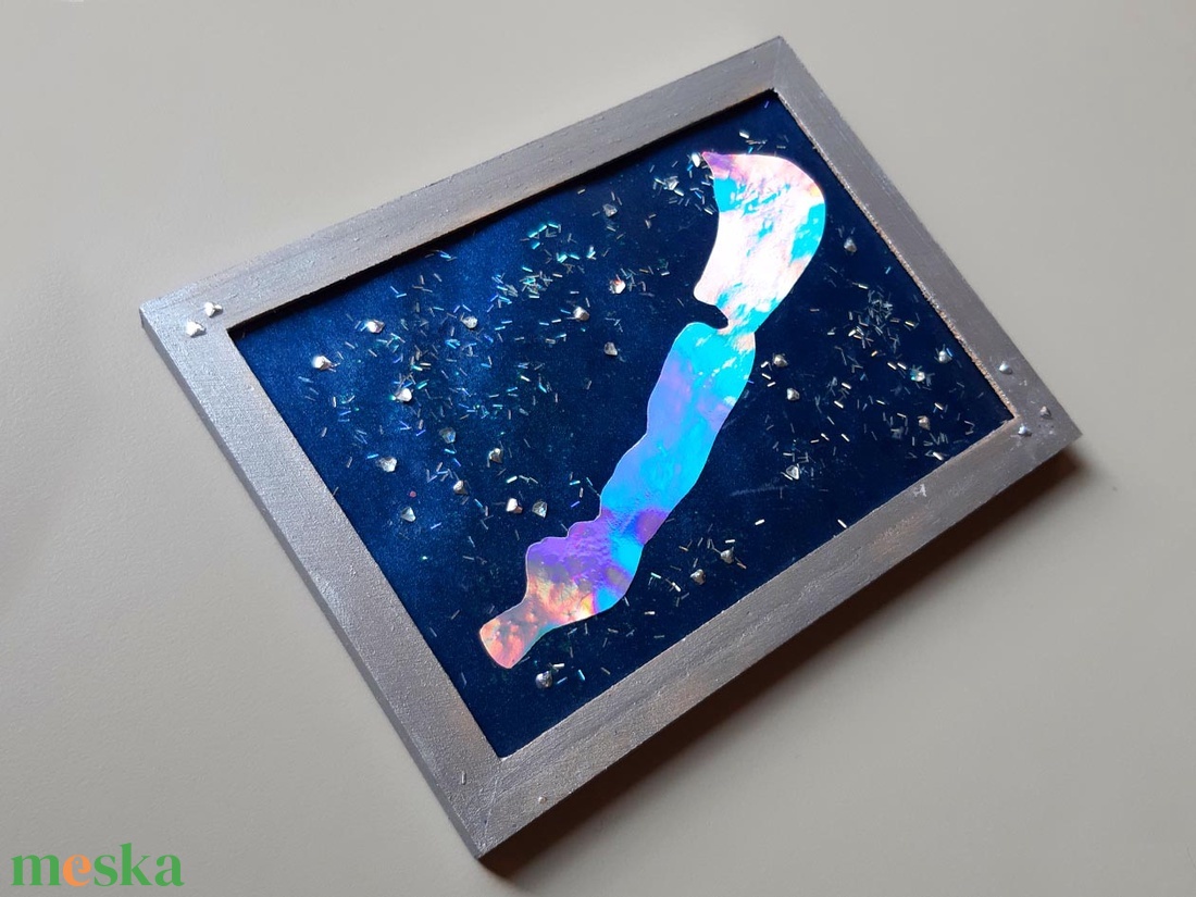 Galaxis Balaton / 16 x 12 cm - művészet - festmény - festmény vegyes technika - Meska.hu Galaxis Balaton / 16 x 12 cm - művészet - festmény - festmény vegyes technika - Meska.hu