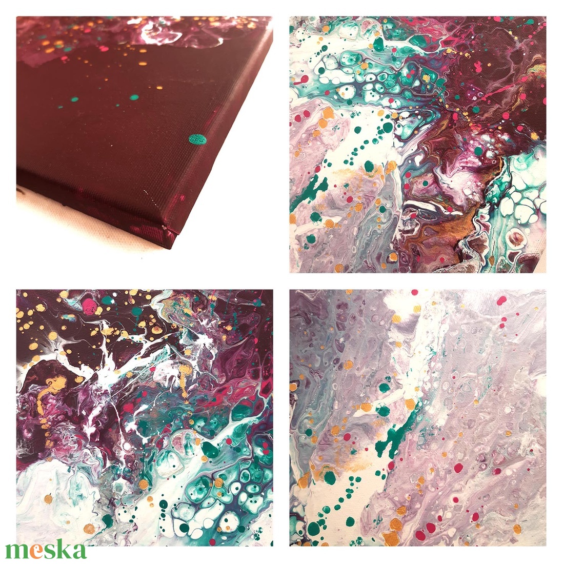 Abszrakt fluid art festmény - 30 x 70 cm - művészet - festmény - akril - Meska.hu Abszrakt fluid art festmény - 30 x 70 cm - művészet - festmény - akril - Meska.hu