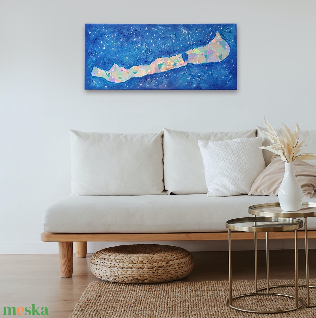 Balaton - 58 x 25 cm / hologram papírokkal / egyedi műalkotás - művészet - festmény - festmény vegyes technika - Meska.hu Balaton - 58 x 25 cm / hologram papírokkal / egyedi műalkotás - művészet - festmény - festmény vegyes technika - Meska.hu