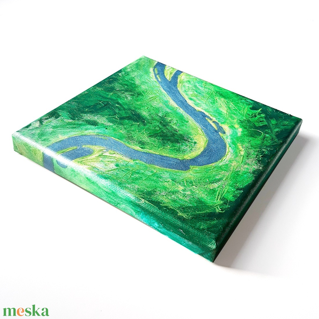 Dunakanyar / 20x20cm / festmény, vászonkép - művészet - festmény - akril - Meska.hu