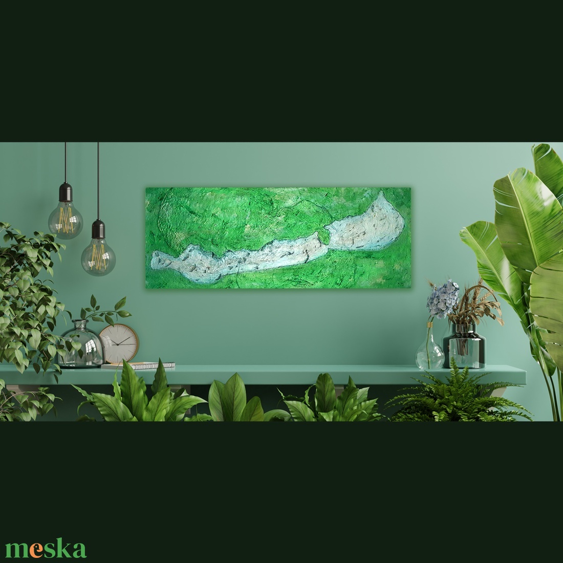 Balatoni hullámok - 50 x 20 cm festmény - művészet - festmény - festmény vegyes technika - Meska.hu Balatoni hullámok - 50 x 20 cm festmény - művészet - festmény - festmény vegyes technika - Meska.hu