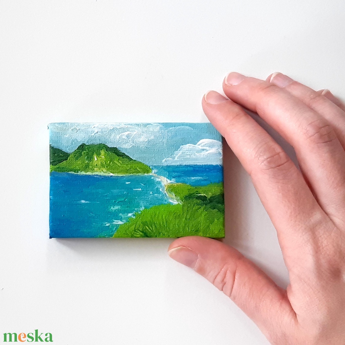 Dominika sziget mini festmény / 8 x 5 cm - művészet - festmény - festmény vegyes technika - Meska.hu Dominika sziget mini festmény / 8 x 5 cm - művészet - festmény - festmény vegyes technika - Meska.hu