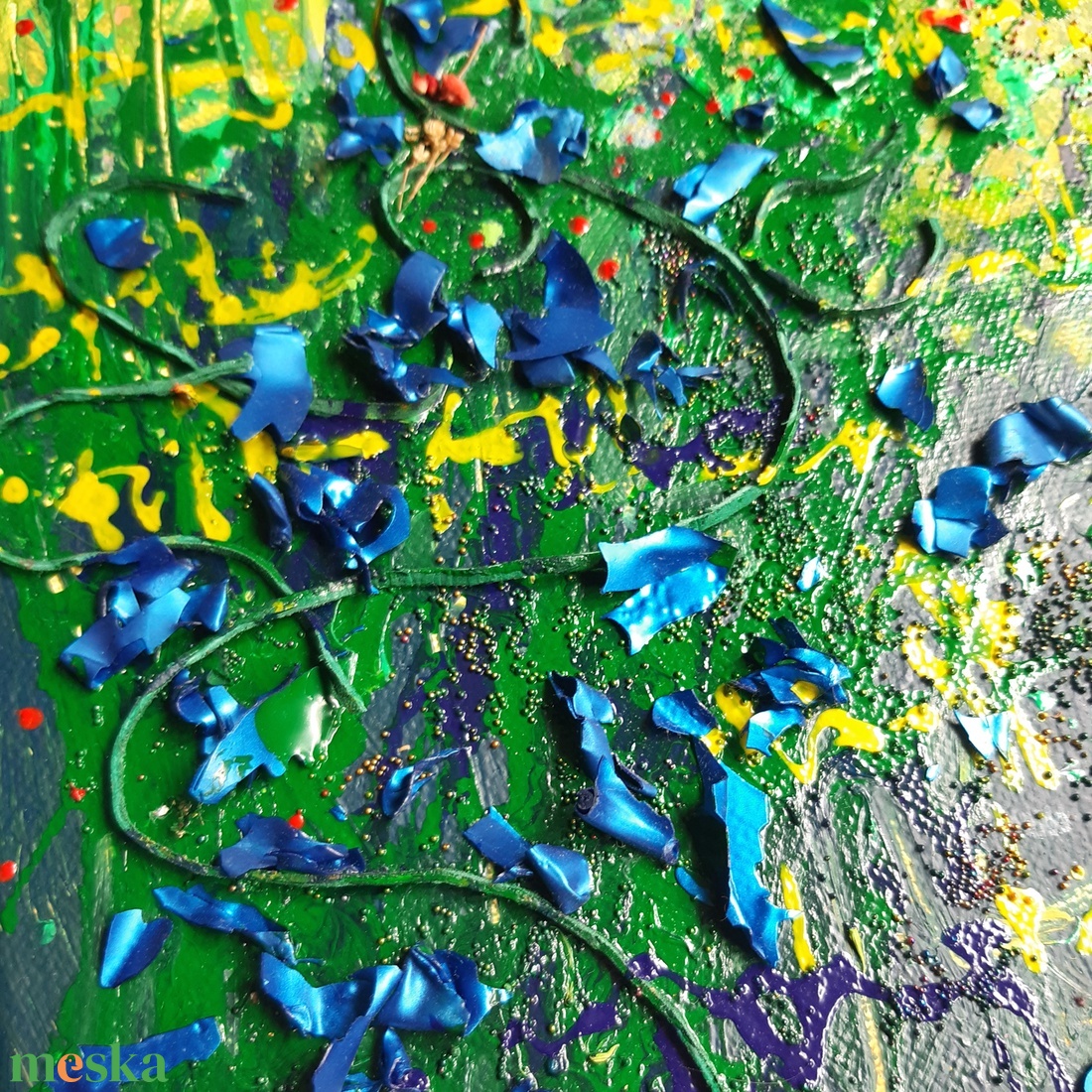 VERSEK - 40x40cm - absztrakt festmény - Madagaszkári szarka bélyeggel - művészet - festmény - festmény vegyes technika - Meska.hu VERSEK - 40x40cm - absztrakt festmény - Madagaszkári szarka bélyeggel - művészet - festmény - festmény vegyes technika - Meska.hu