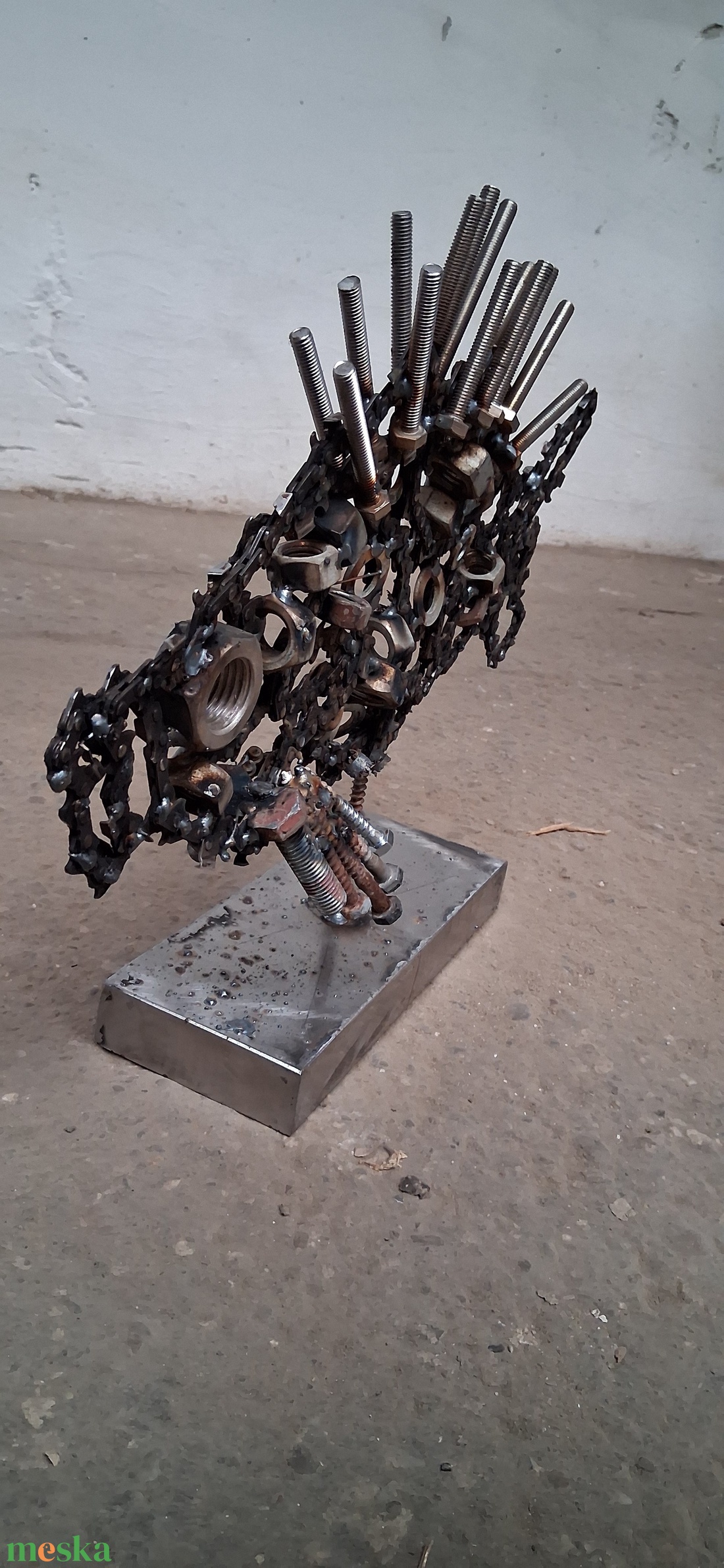 HAL SZOBOR - recycling újrahasznosított hegesztett fémből készült 37x36x11cm - művészet - szobor - fém - Meska.hu HAL SZOBOR - recycling újrahasznosított hegesztett fémből készült 37x36x11cm - művészet - szobor - fém - Meska.hu